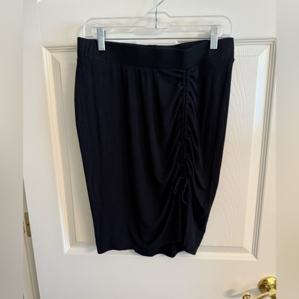 Maurices Black Skirt with Ruched Detail